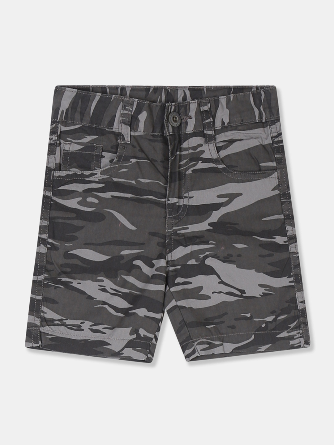 

Cherokee Boys Grey Camouflage Printed Regular Shorts