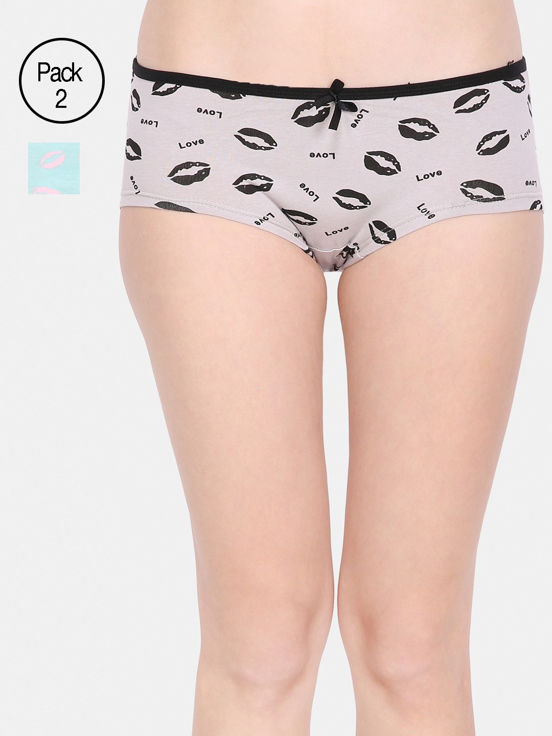 

Ms.Lingies Women Pack of 2 Assorted Boyshorts MSP023-89209S