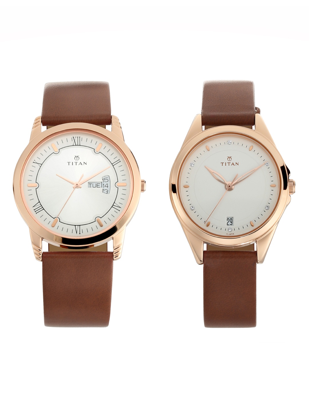 

Titan Unisex Silver-Toned Analogue Watch Gift Set