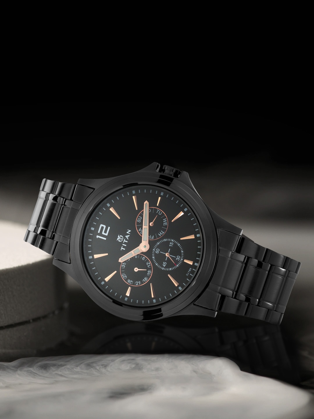 

Titan Men Black Analogue Watch