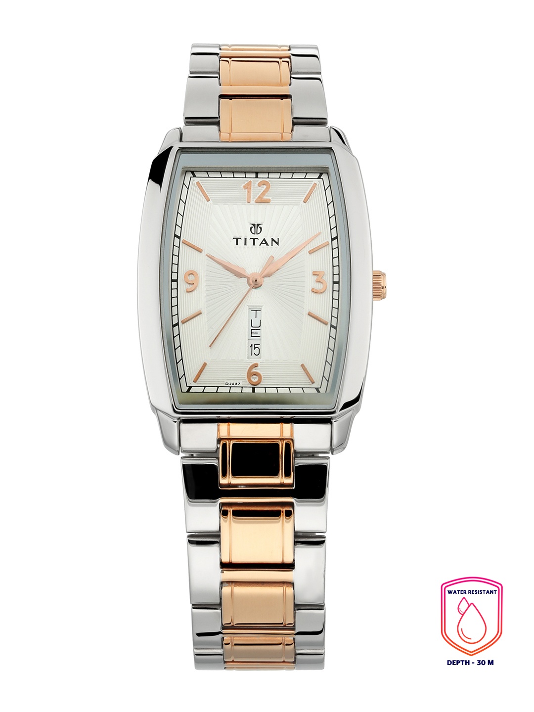 

Titan Men Silver-Toned Analogue Watch