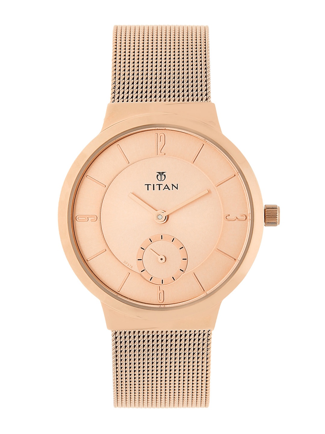 

Titan Women Rose Gold Analogue Watch NL95033WM01-