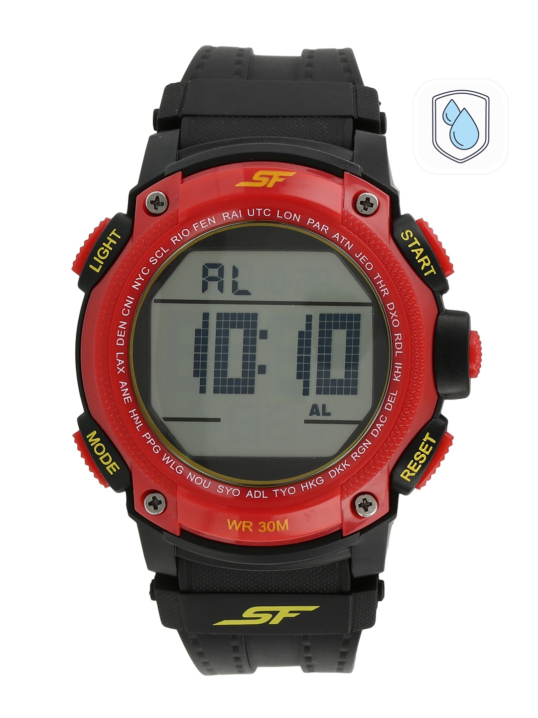 

Sonata Men Black & Red Digital Watch NL77073PP01A