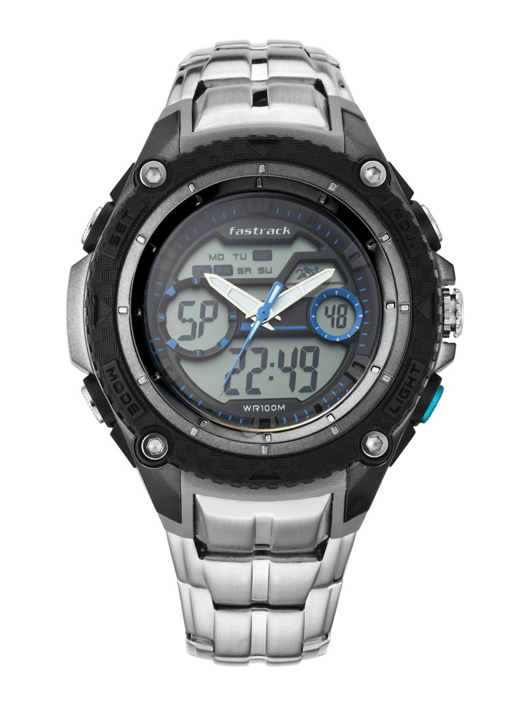 

Fastrack Men Grey Analogue and Digital Watch 38053PM02