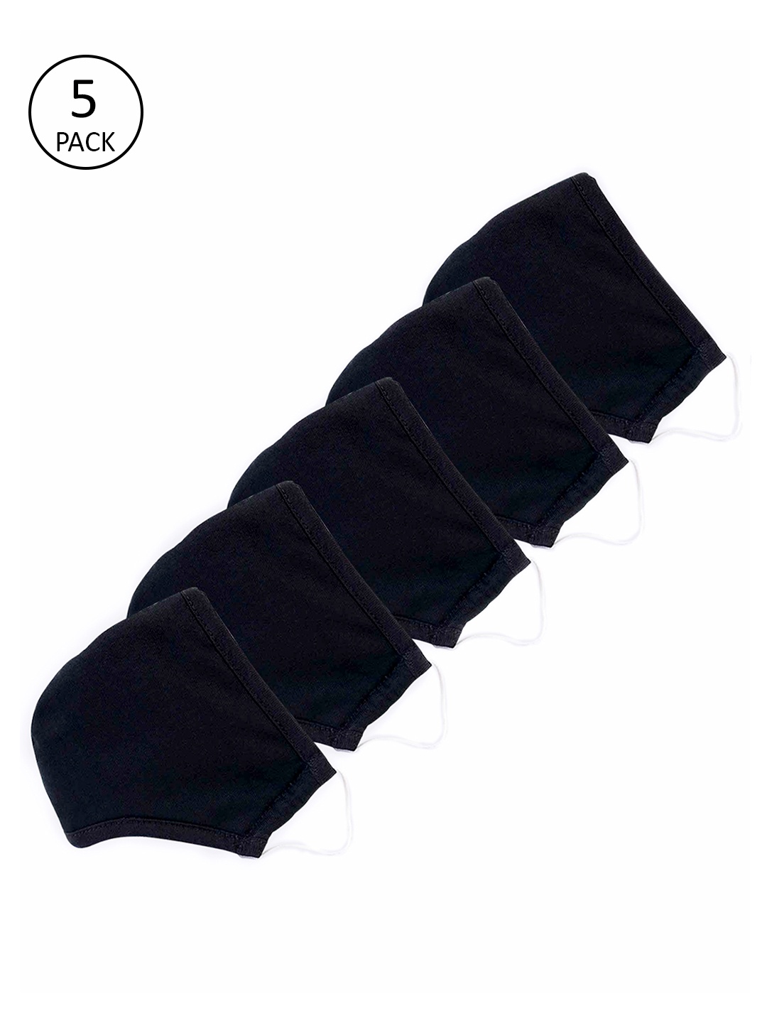 

Dillinger Adults Black Pack of 5 Reusable 3-Layer Outdoor Masks