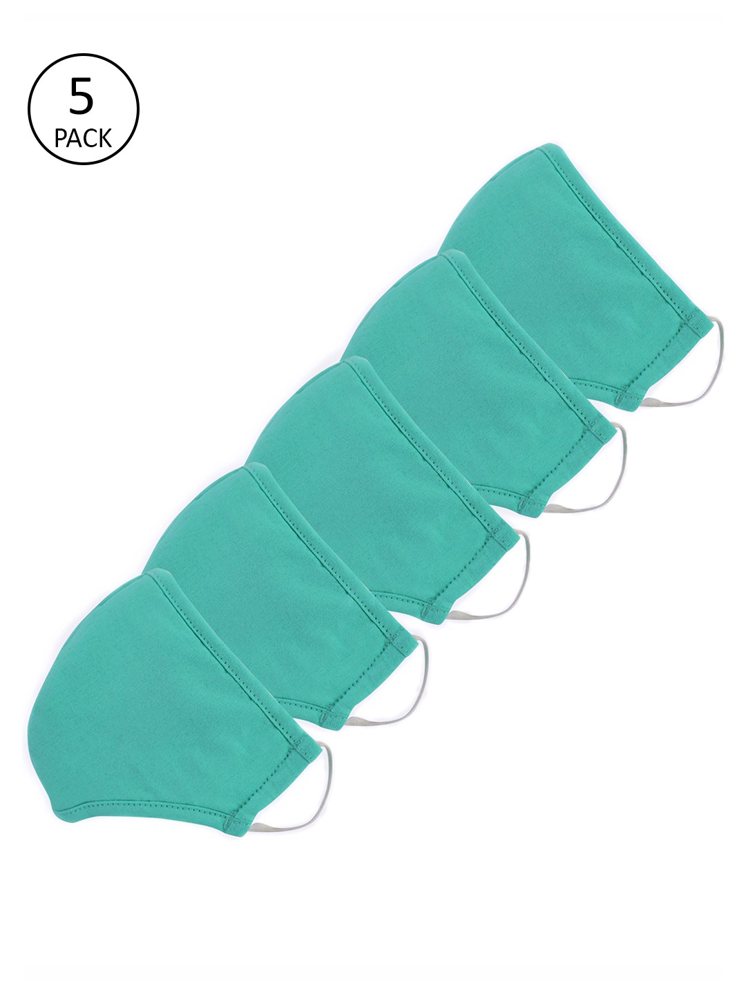 

Dillinger Adults Sea Green Pack of 5 Reusable 3-Layer Outdoor Masks
