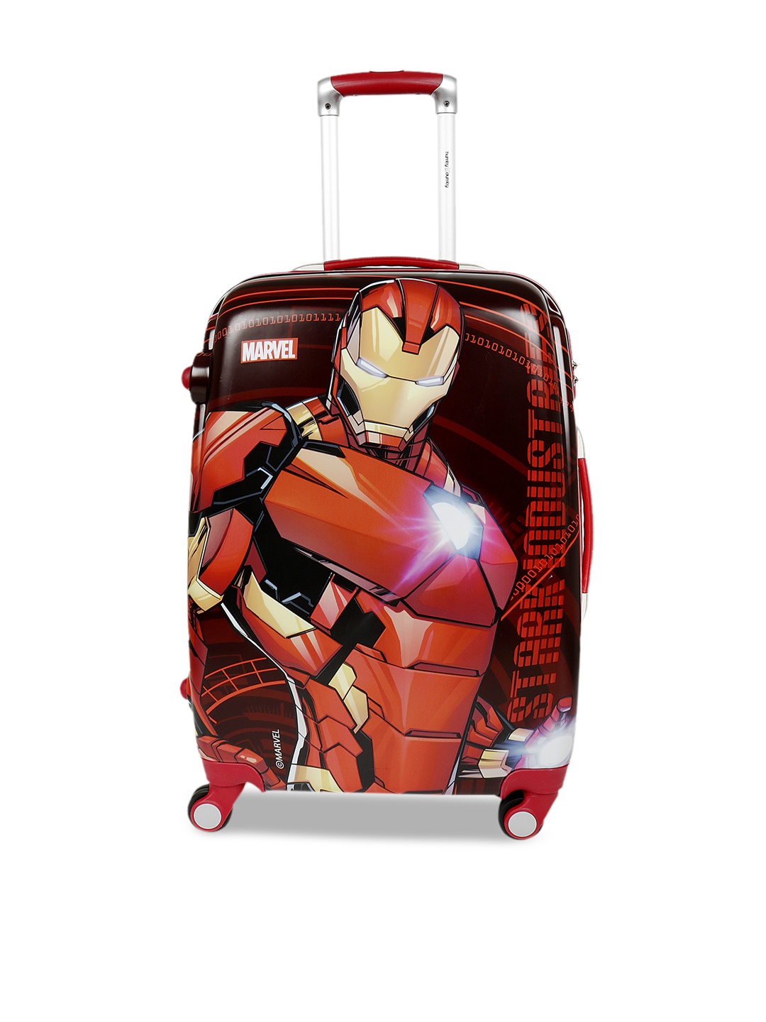 

HUMTY DUMTY Boys Red Iron Man Printed Medium Trolley Suitcase