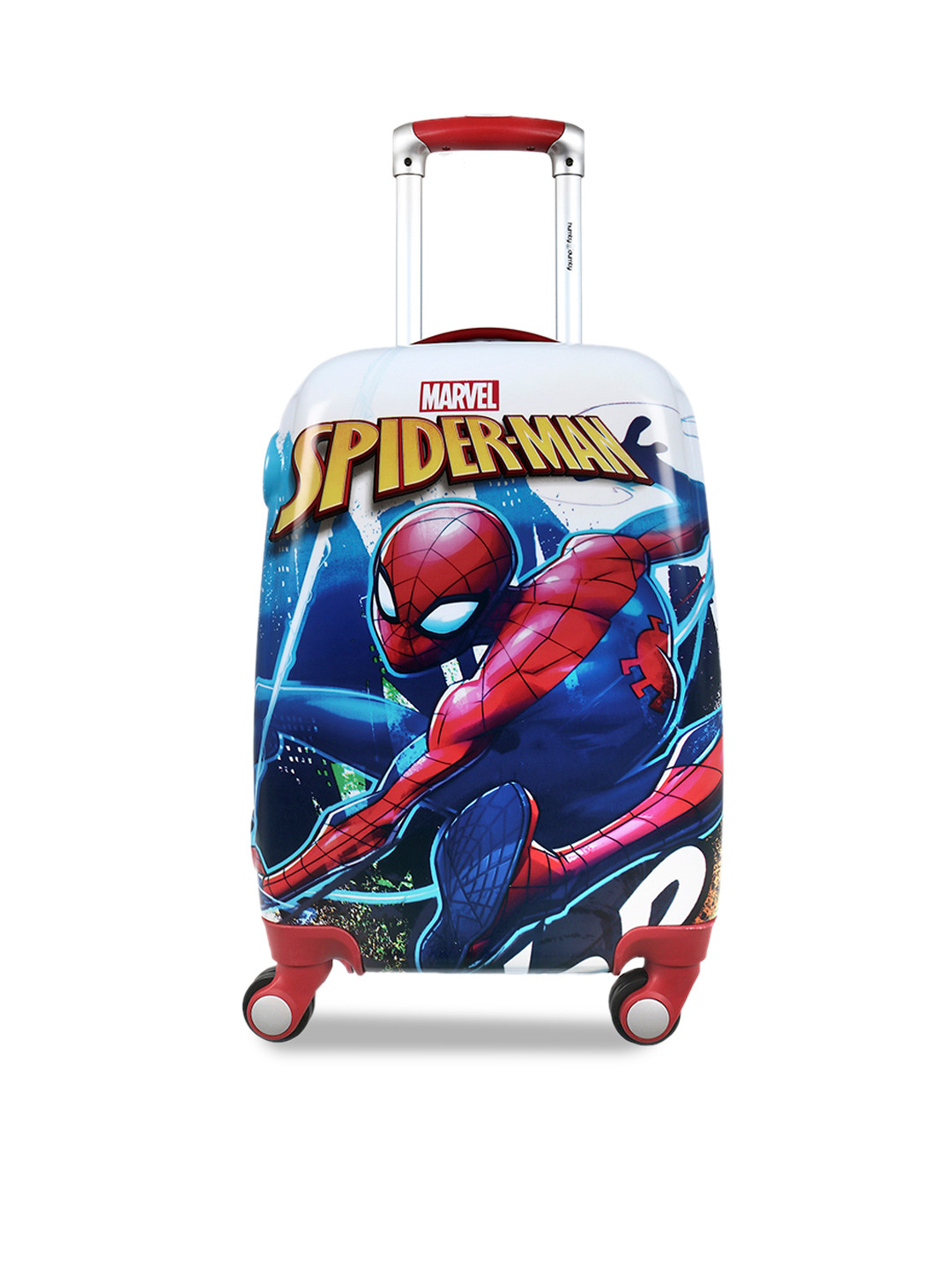 

HUMTY DUMTY Boys Blue & Red Spiderman Printed Hard-Sided Cabin Trolley Suitcase