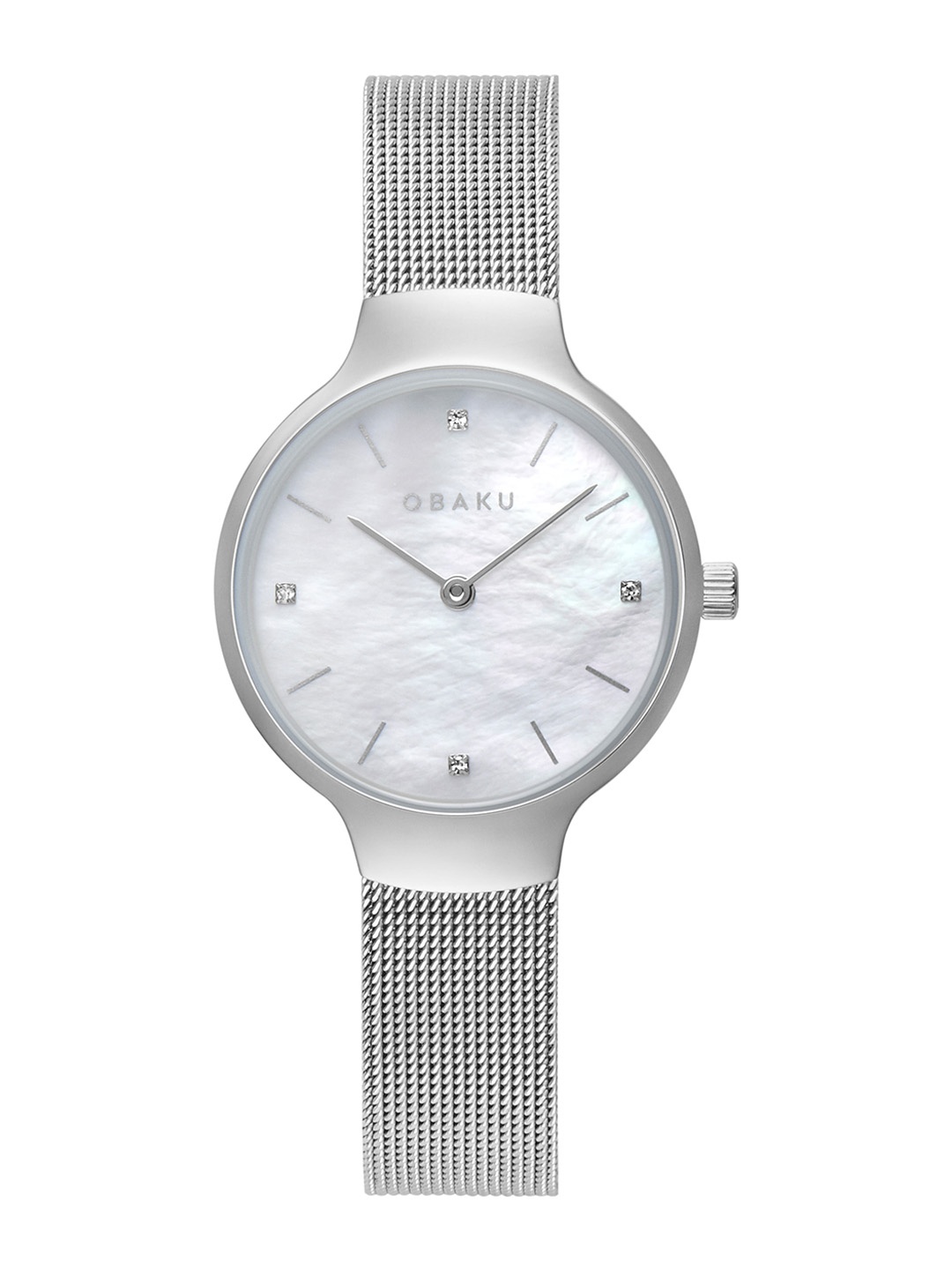 

Obaku Women White Analogue Watch V241LXCWMC