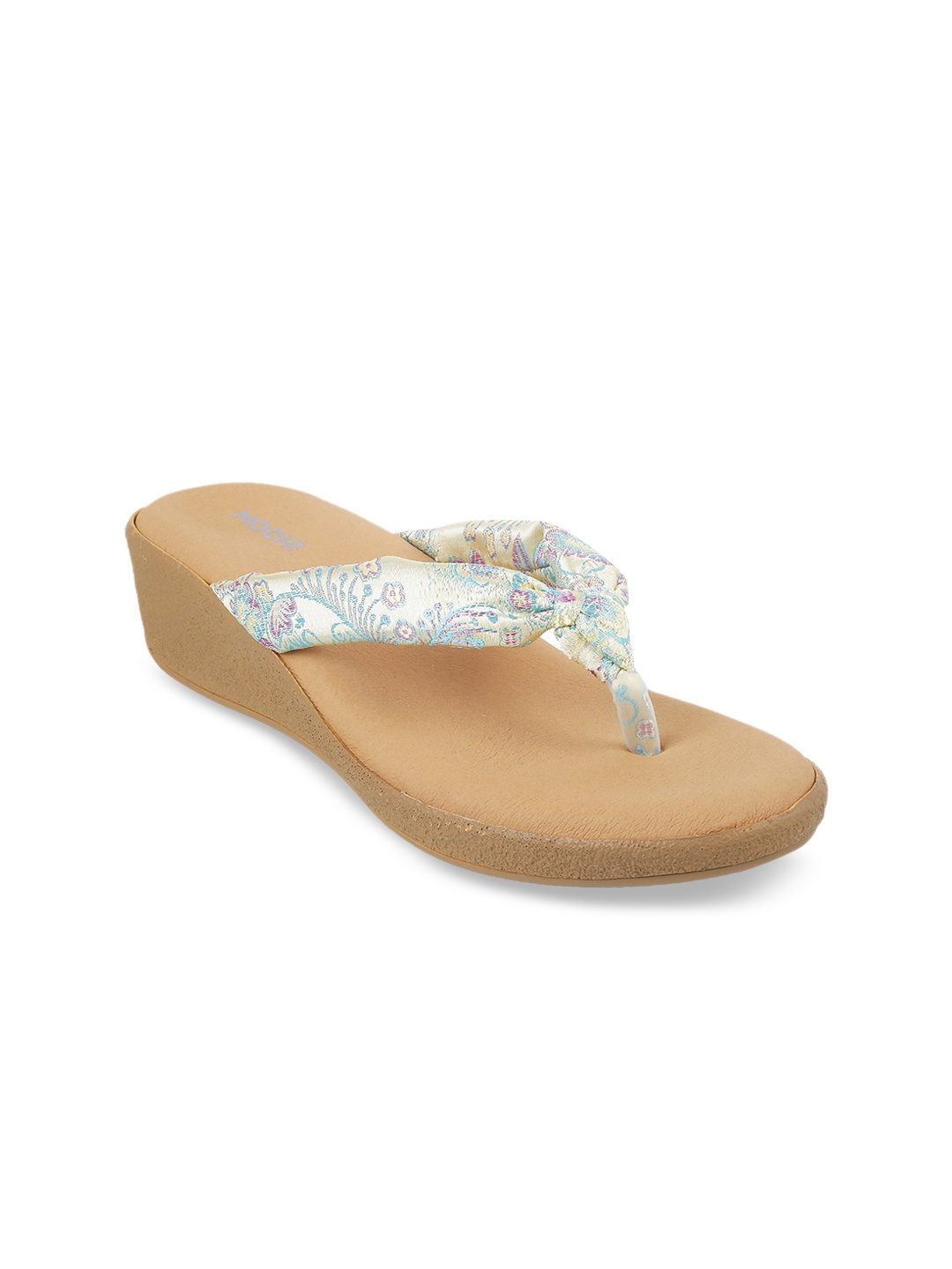 

Mochi Women Gold-Toned Printed Sandals