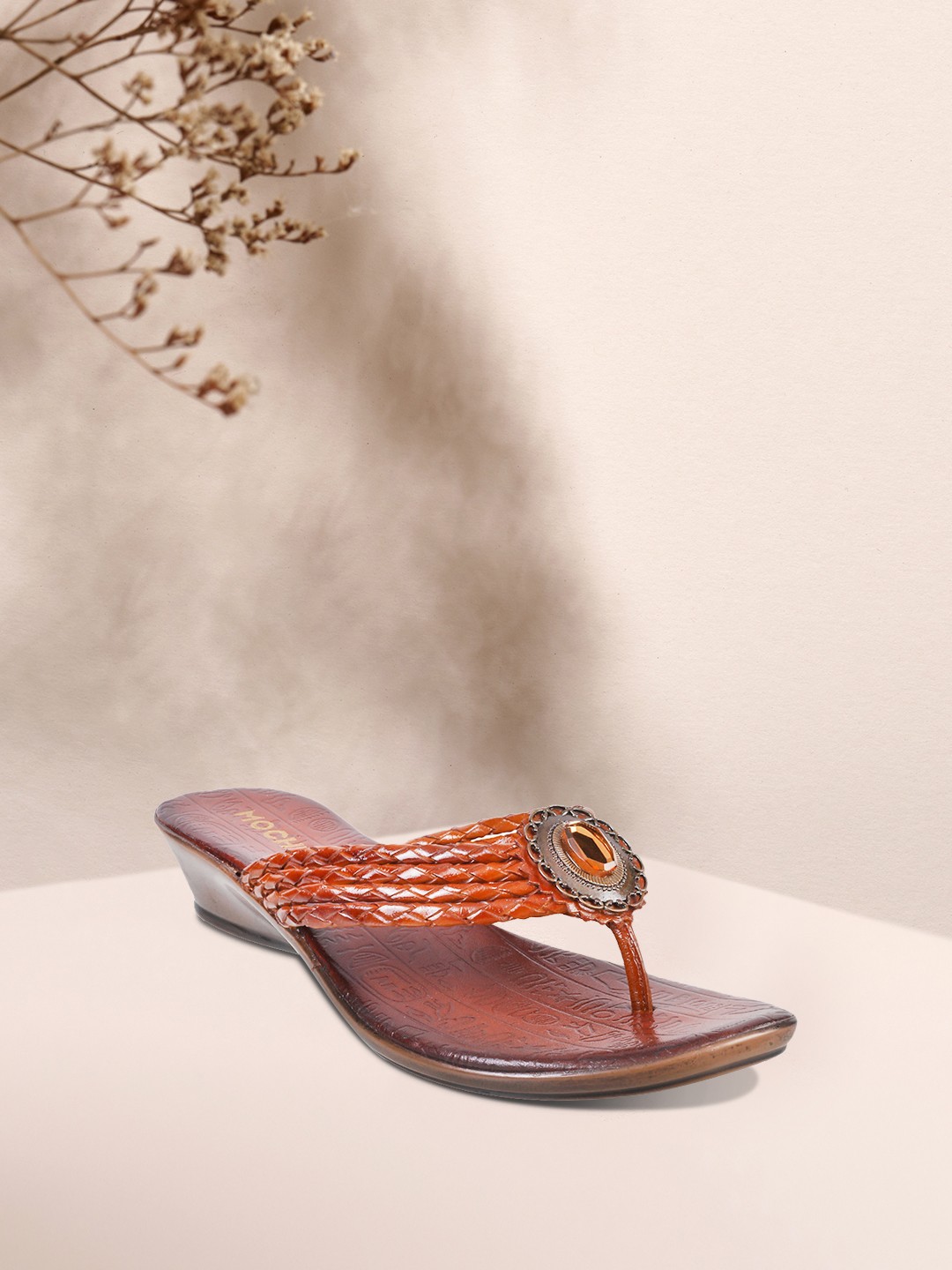 

Mochi Women Brown Solid Wedges