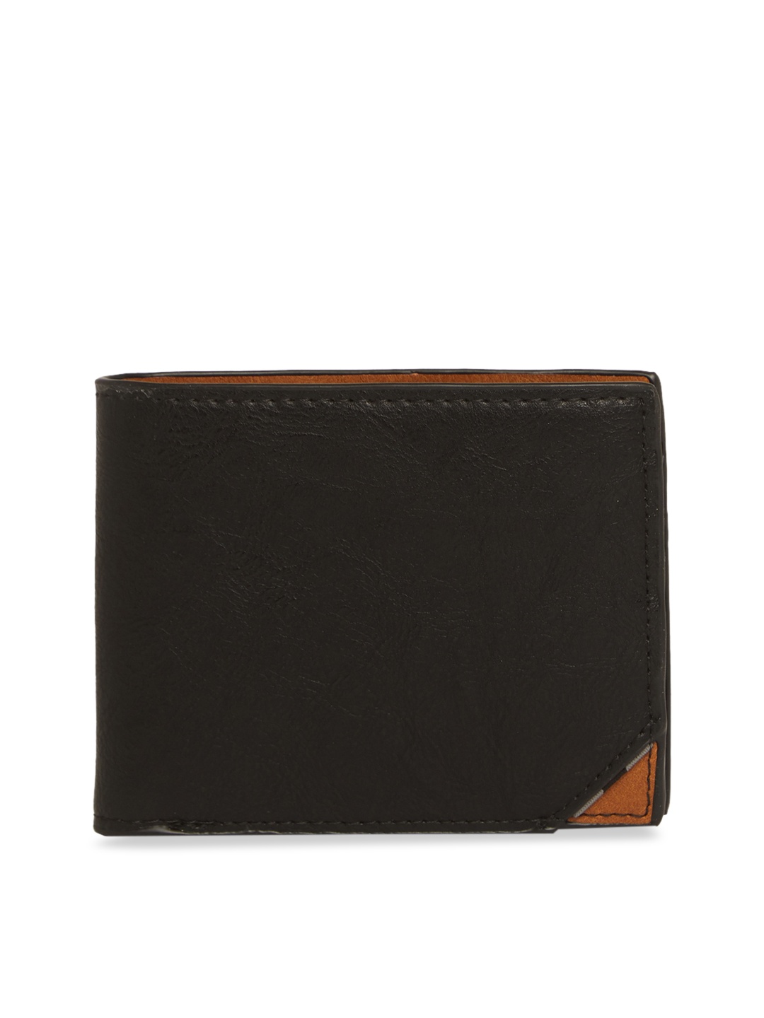 

ALDO Men Black Solid Two Fold Wallet