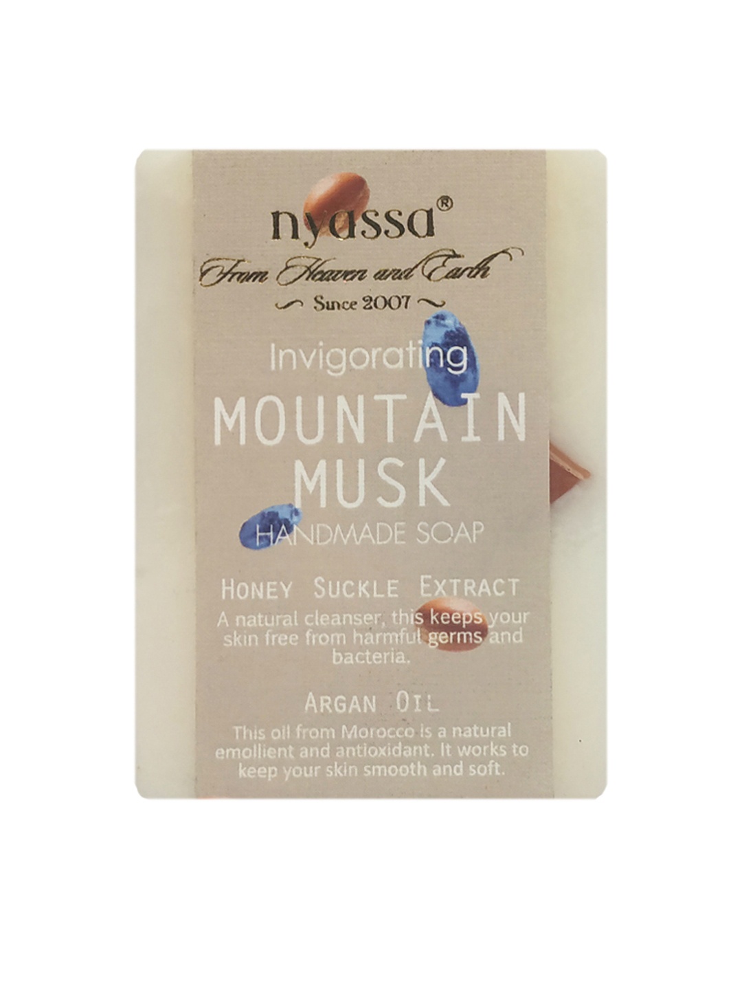 

Nyassa Mountain Musk Handmade Soap 75gm, White