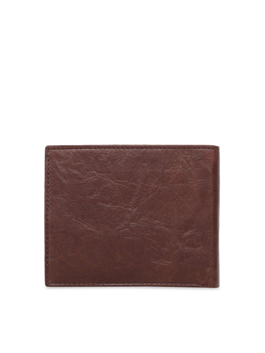 

Fossil Men Brown Solid Two Fold Wallet