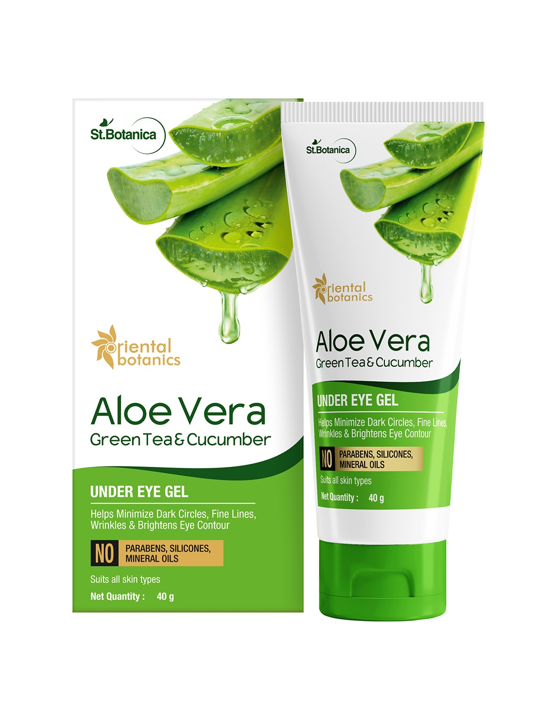 

Oriental Botanics Aloe Vera, Green Tea & Cucumber Under Eye Gel 40ml