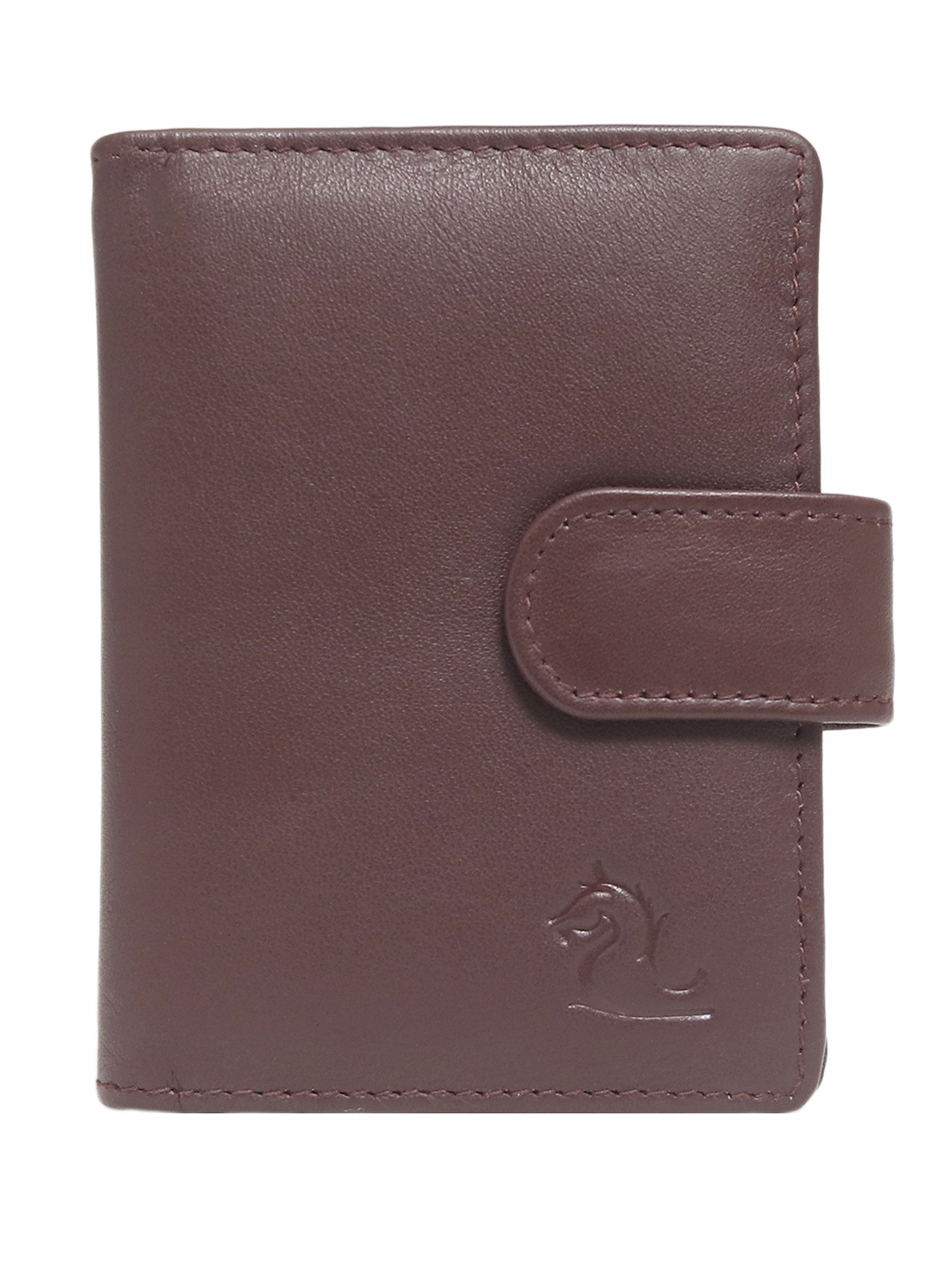 

Kara Unisex Tan Brown Solid Leather Card Holder