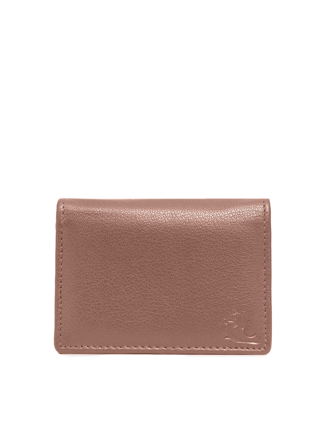 

Kara Unisex Tan Brown Solid Leather Card Holder