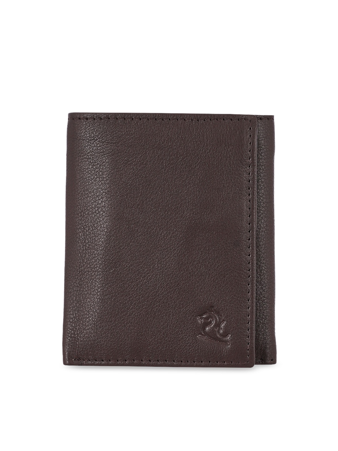 

Kara Men Tan Brown Solid Leather Three Fold Wallet