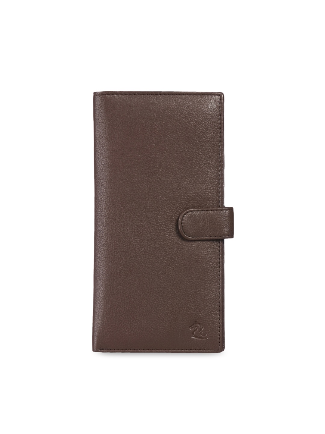 

Kara Unisex Brown Solid Leather Passport Holder