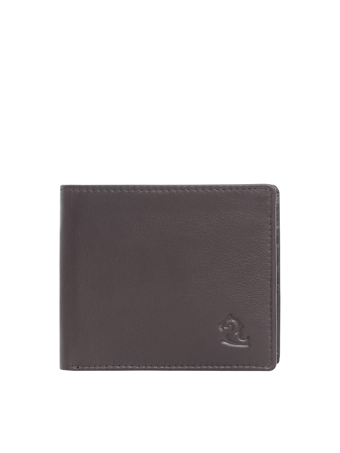 

Kara Men Brown Solid Two Fold Leather Wallet