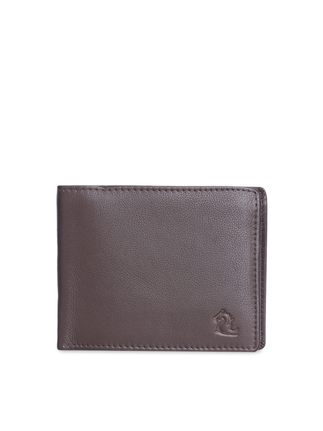 

Kara Men Brown Solid Two Fold Leather Wallet