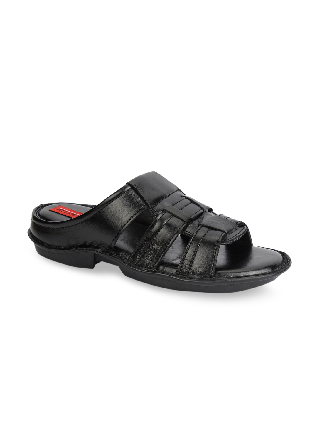 

Fashion Victim Men Black Leather Sandals