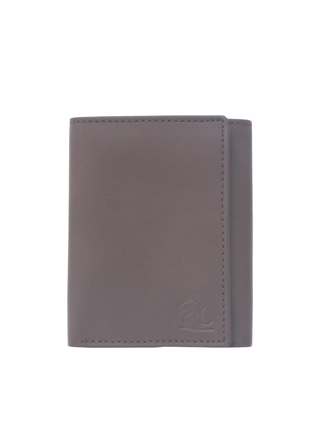

Kara Men Brown Solid Three Fold Leather Wallet
