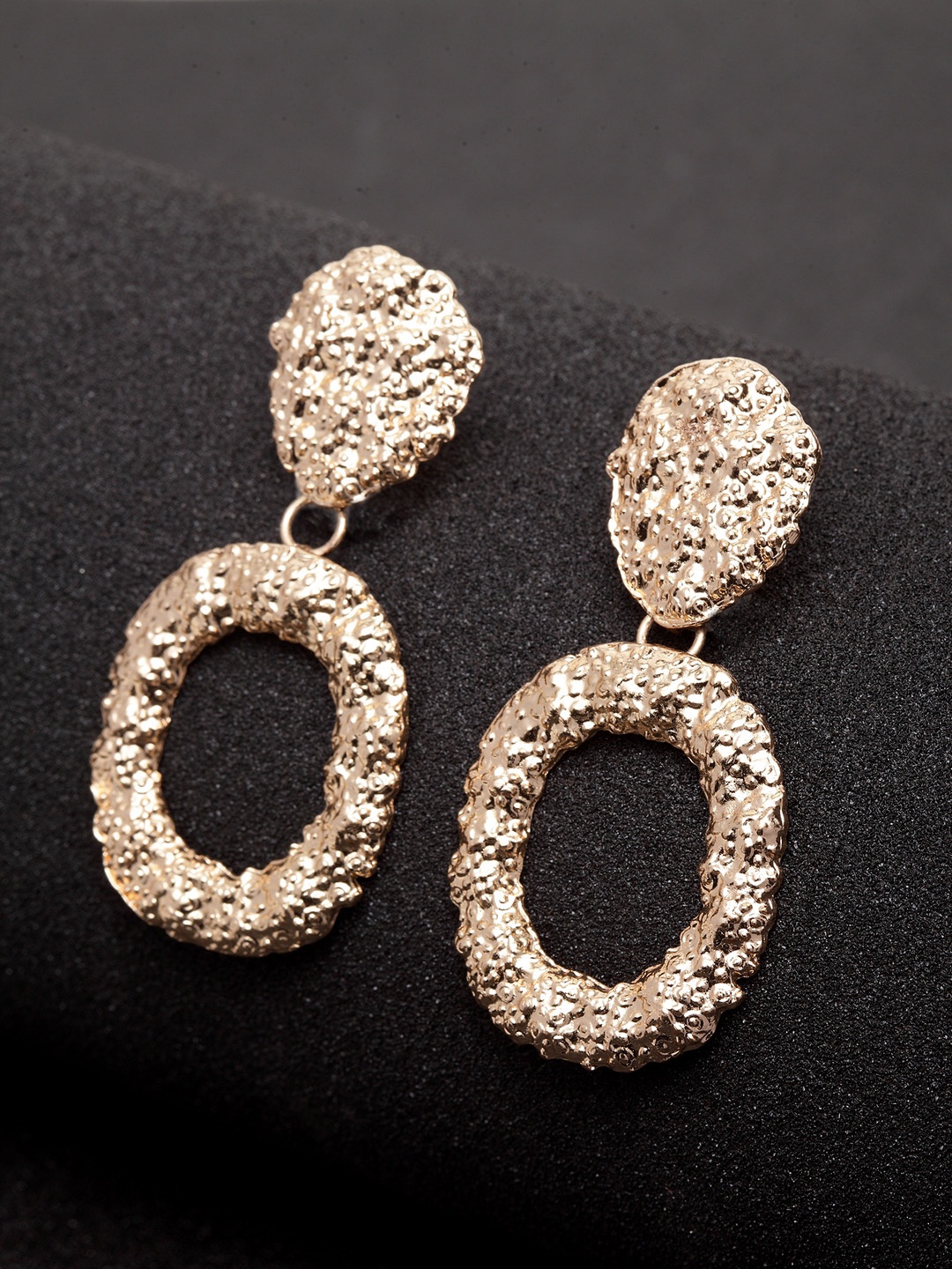

Madame Rose Gold-Plated Oval Drop Earrings