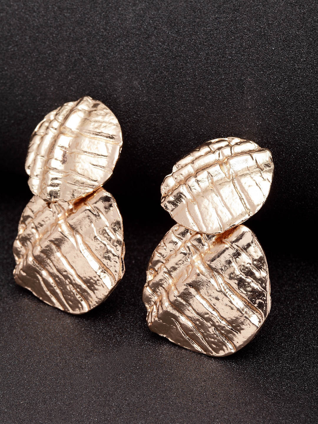 

Madame Rose Gold-Plated Oval Drop Earrings