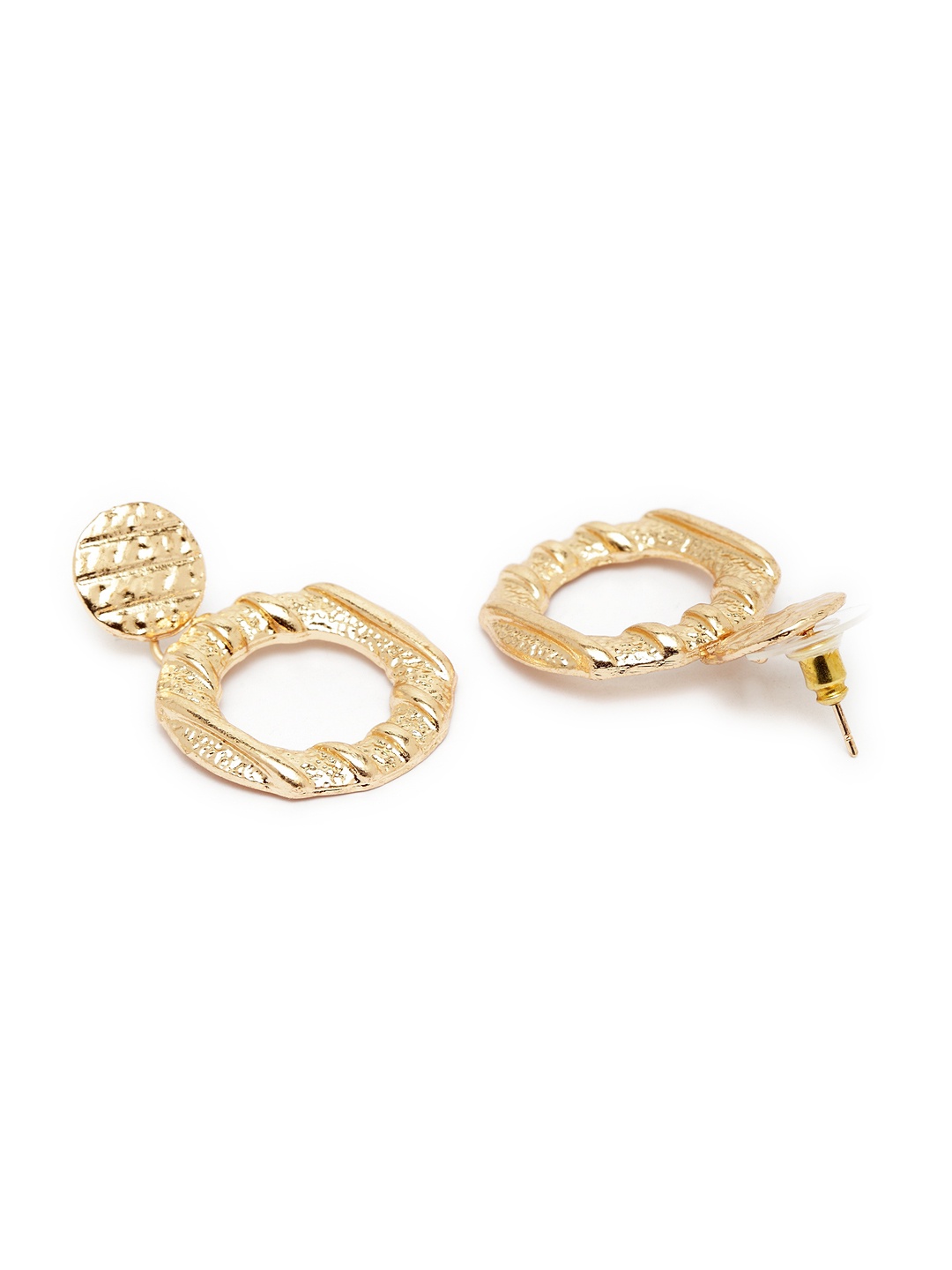 

Madame Rose Gold-Plated Circular Drop Earrings