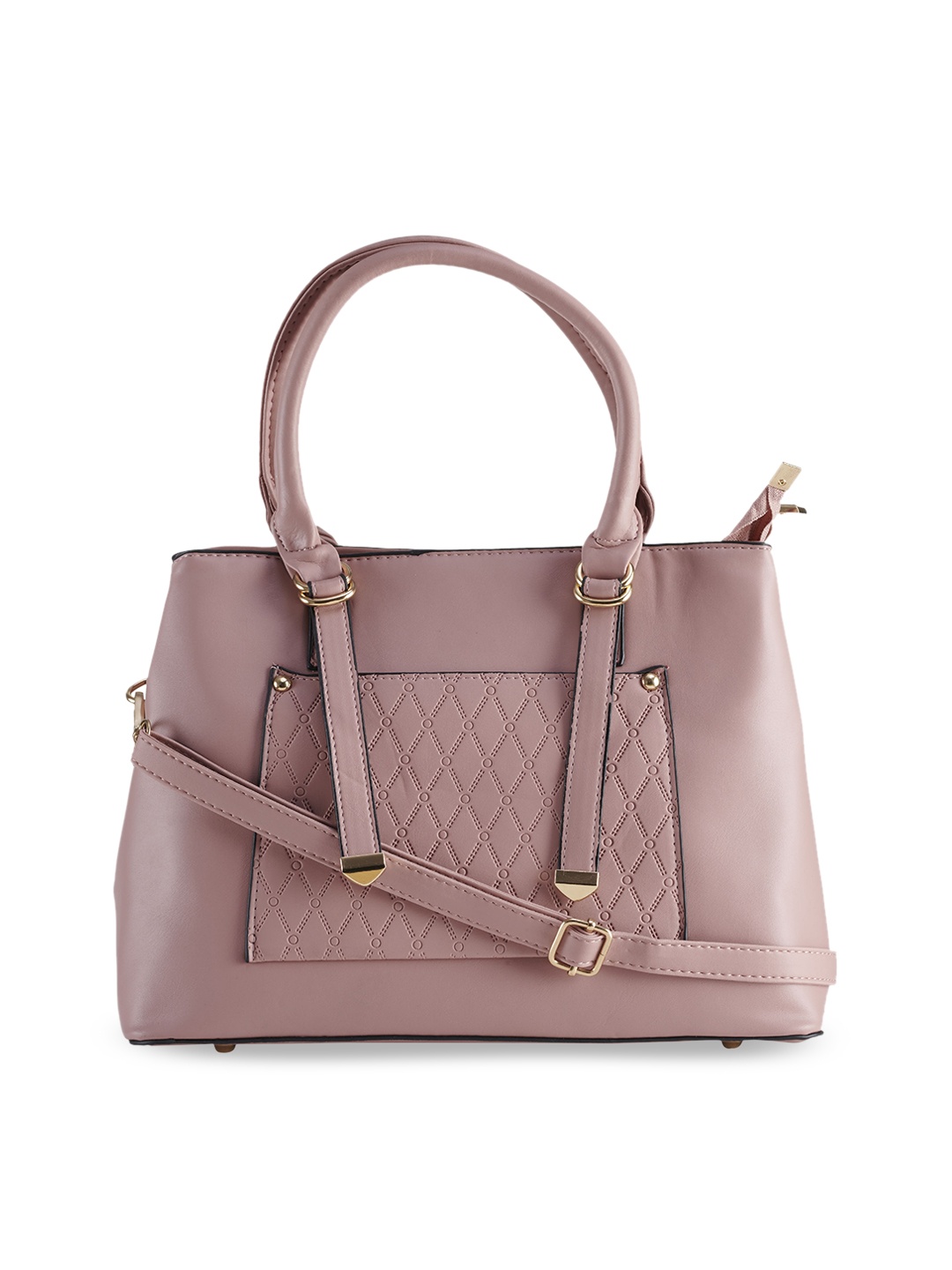 

LEGAL BRIBE Pink Textured Handheld Bag