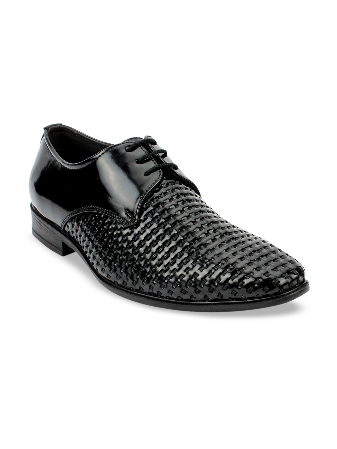 

Fashion Victim Men Black Textured Formal Derbys