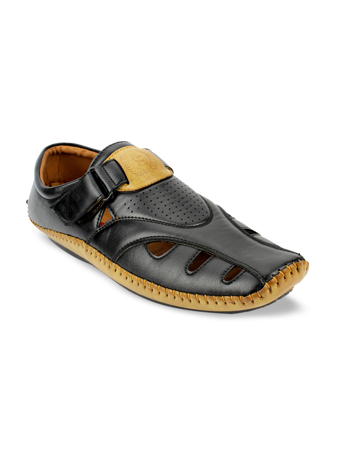

Fashion Victim Men Black Shoe-Style Sandals
