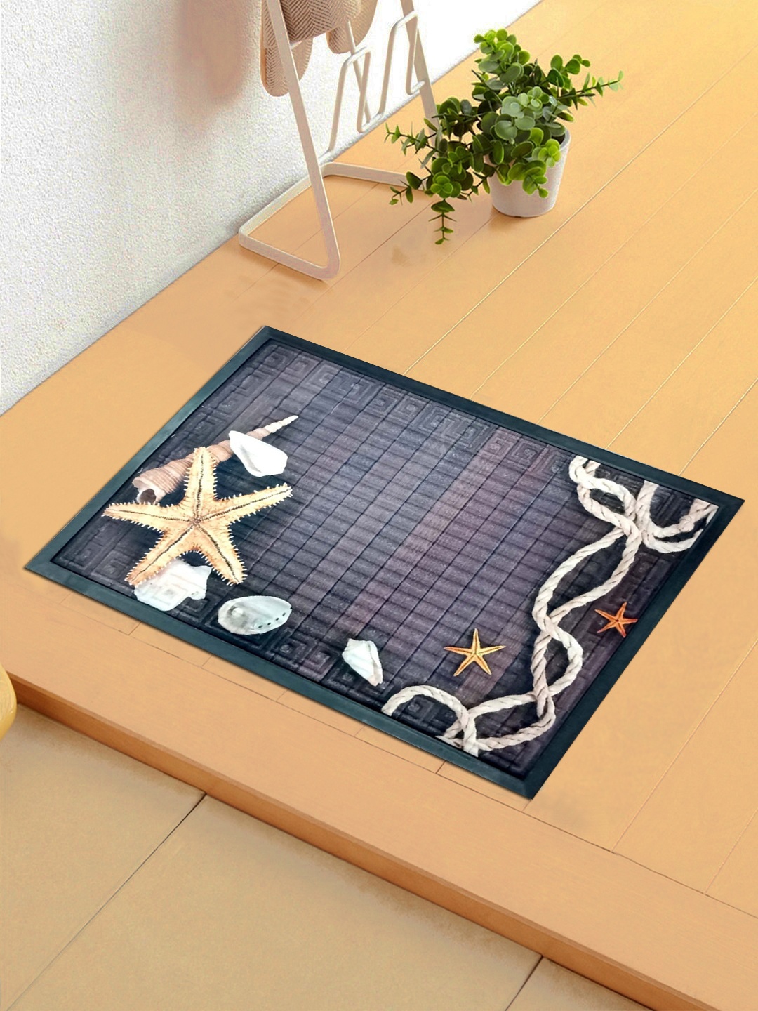 

Status Taupe & Off-White 3D Digital Printed Anti-Skid Doormat