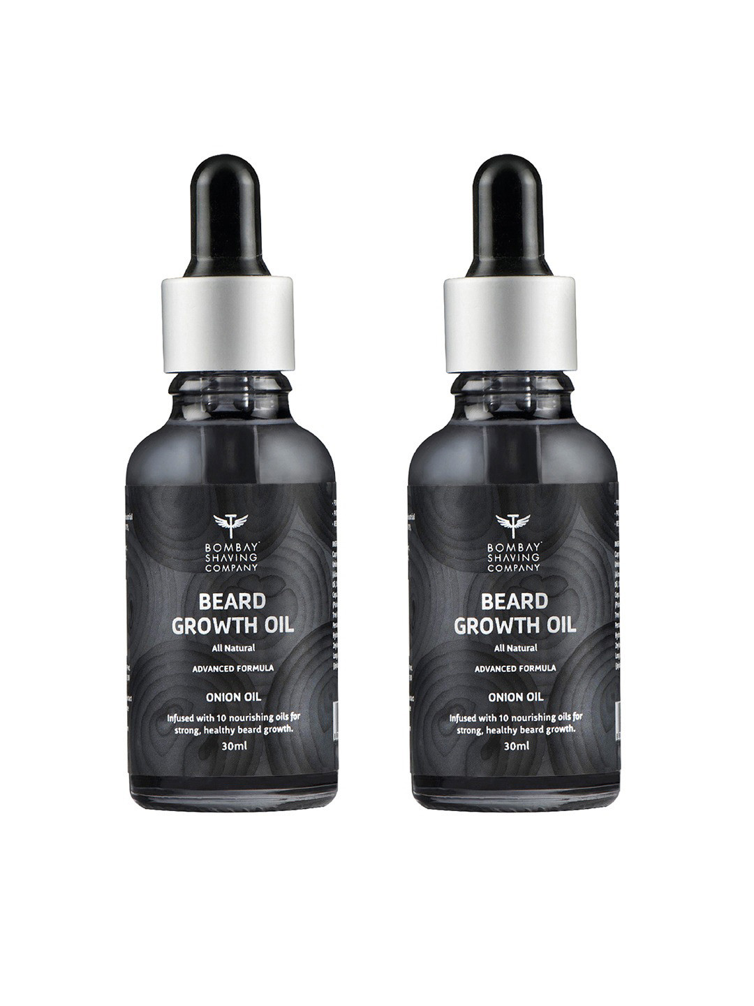 

Bombay Shaving Company Men Set of 2 Moustache & Beard Growth Onion Oil, Brown