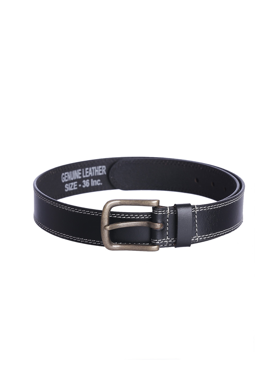 

Kara Men Black Solid Leather Belt