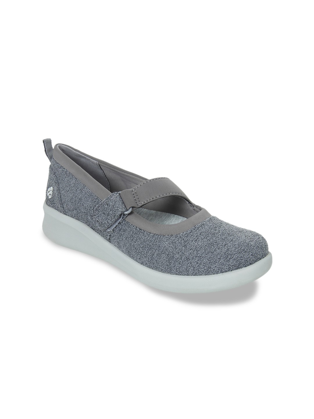 

Clarks Women Grey Woven Design Pumps