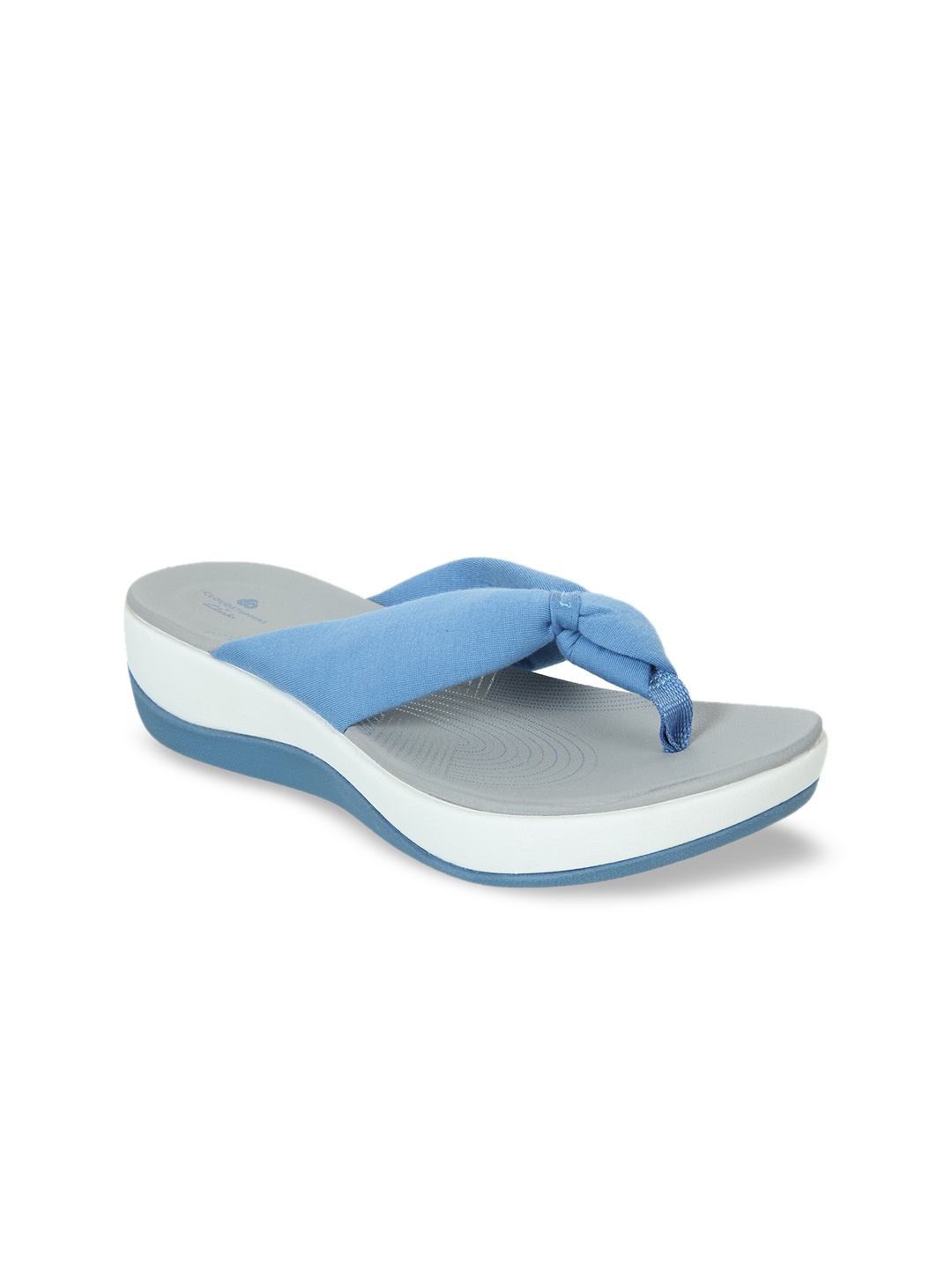 

Clarks Women Blue & Grey Solid Sandals