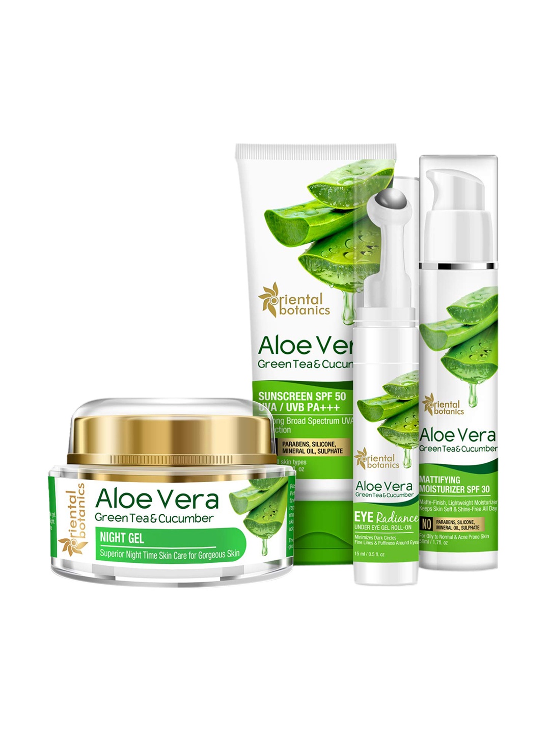 

Oriental Botanics Unisex Set Of 4 Daily Essentials Kit, Green