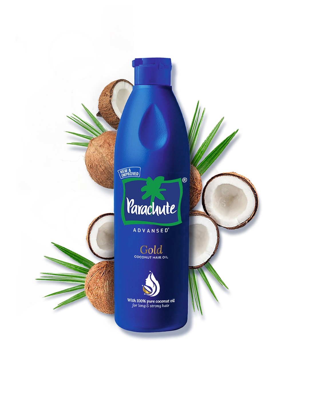 

Parachute Advansed Gold Coconut Hair Oil for Long & Strong Hair - 400 ml, Blue