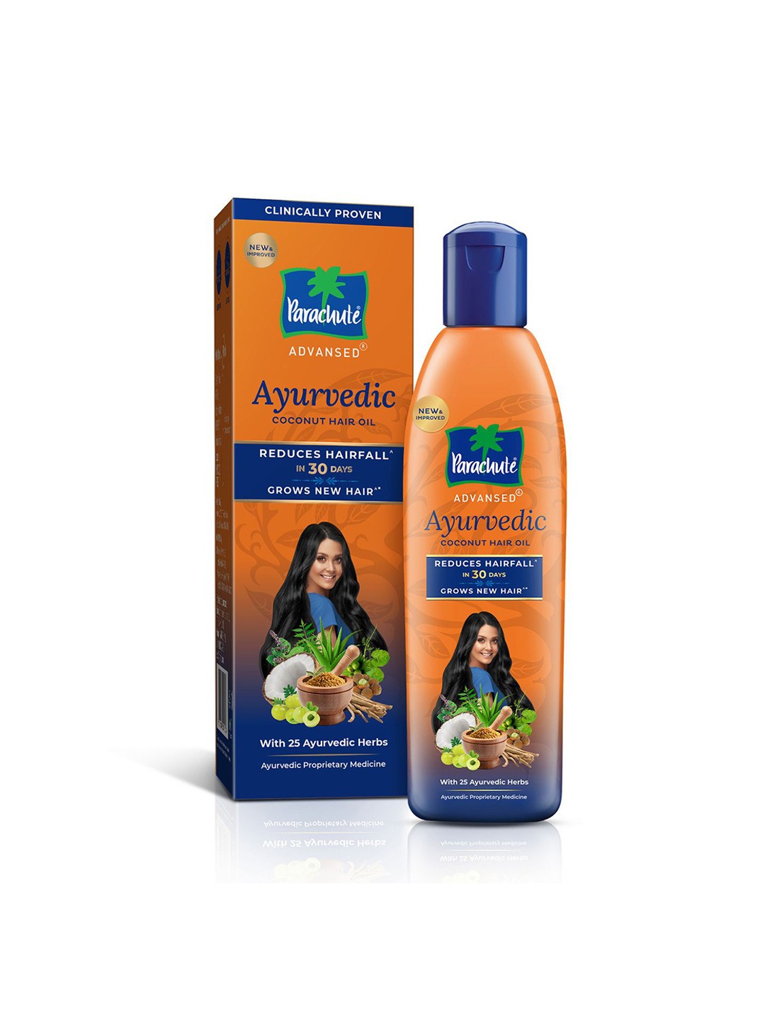 

Parachute Advansed Ayurvedic Coconut Hair Oil for Hair Fall Control & Hair Growth - 300 ml, Orange