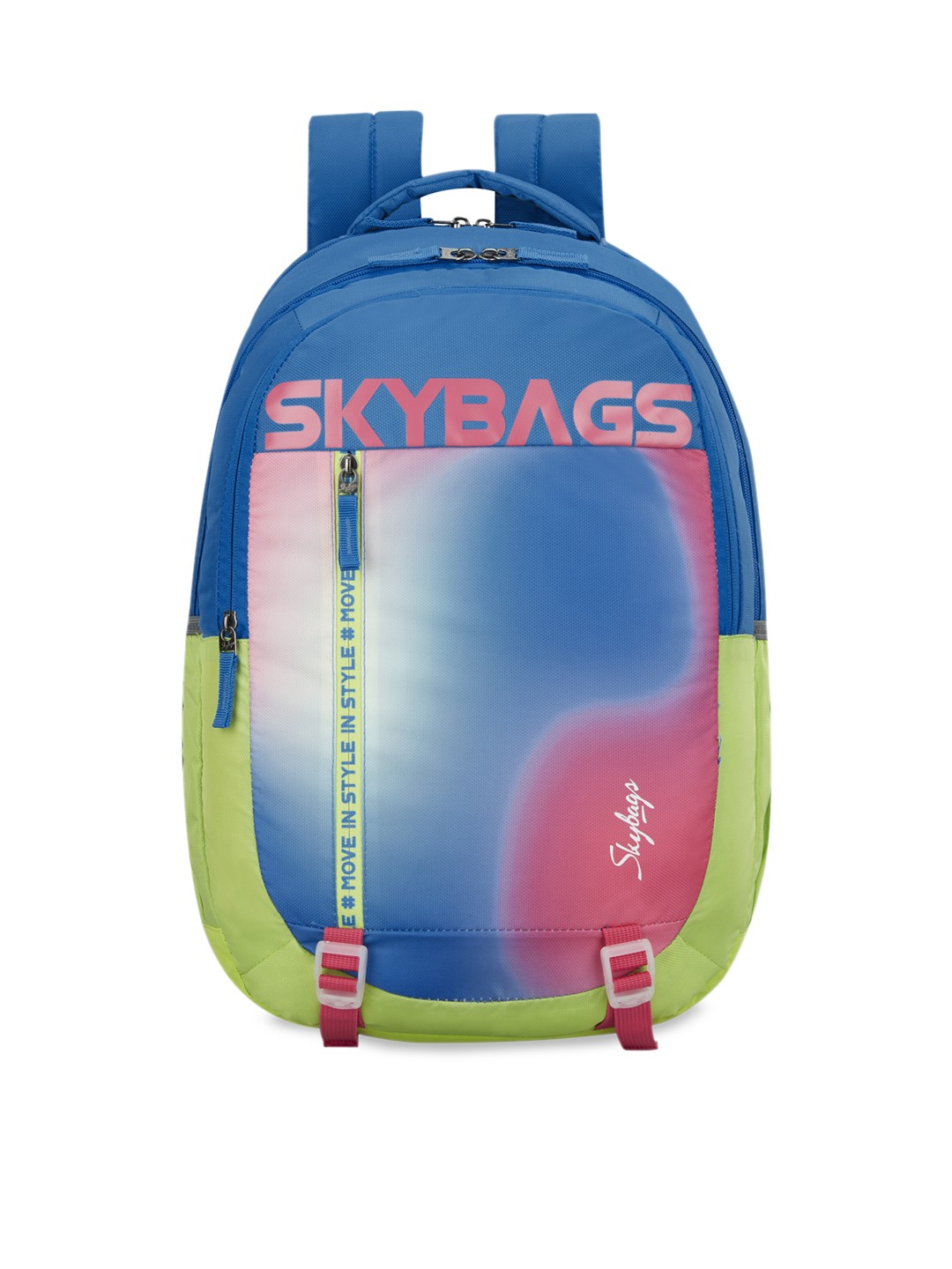 

Skybags Kids Blue & Green Graphic Backpack