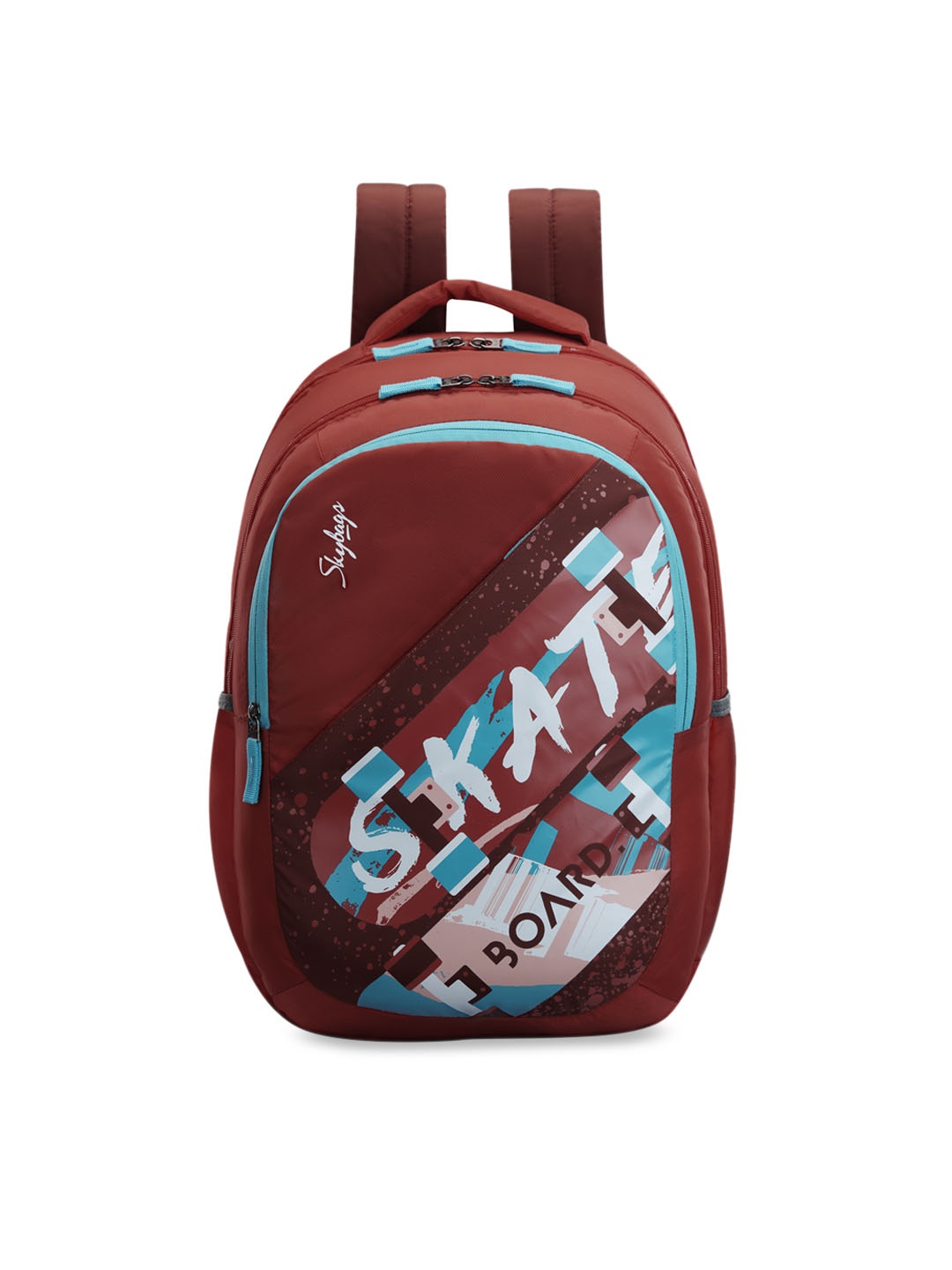 

Skybags Kids Red & Blue Typography Printed ASTRO PLUS 01 Backpack