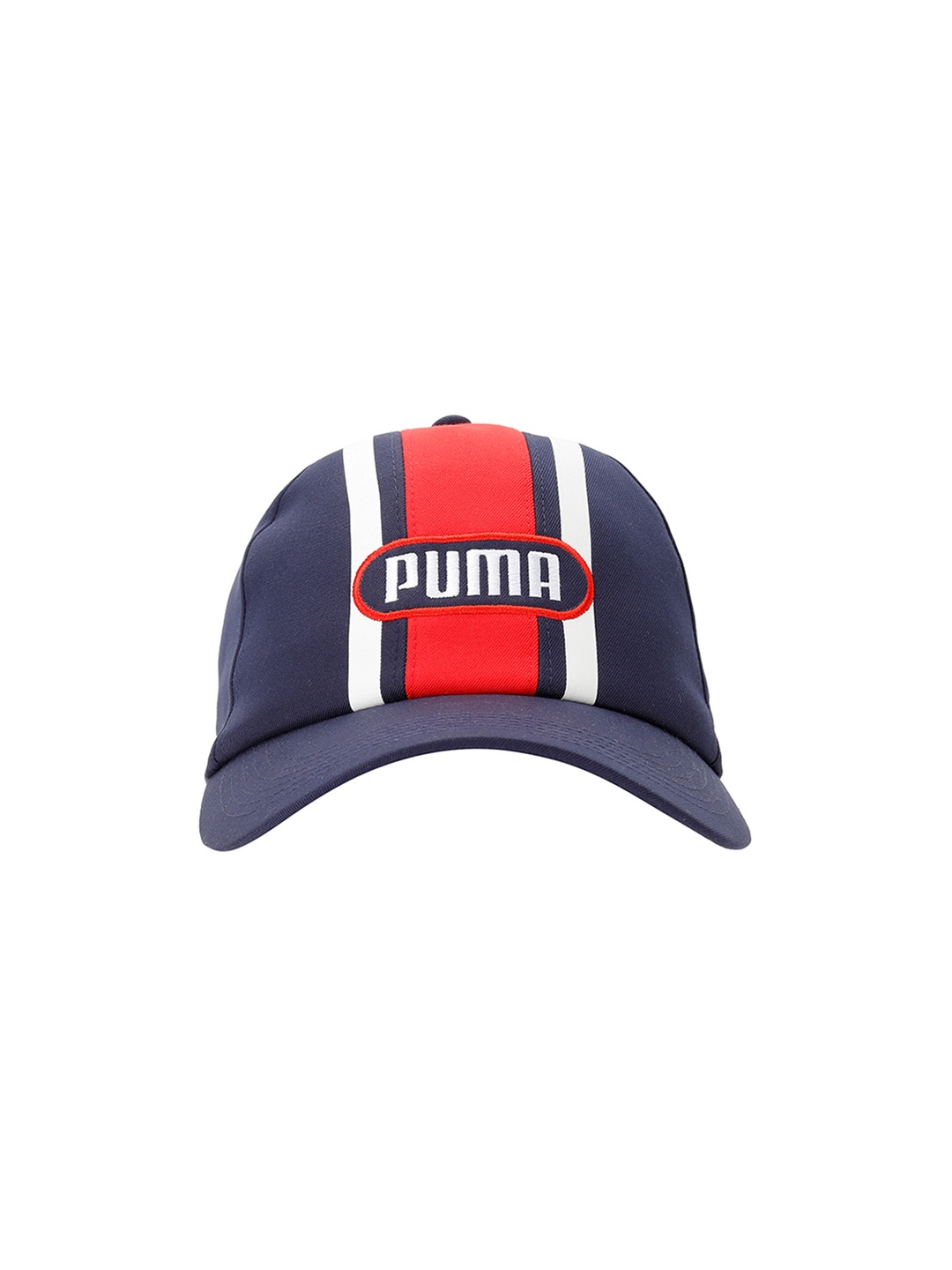 

Puma Unisex Navy Blue & Red Colourblocked Archive 97 Snapback Cap