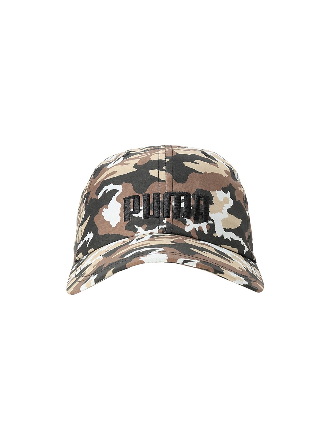 

Puma Unisex Olive Green & Brown Camouflage Printed Style Logo Baseball Cap