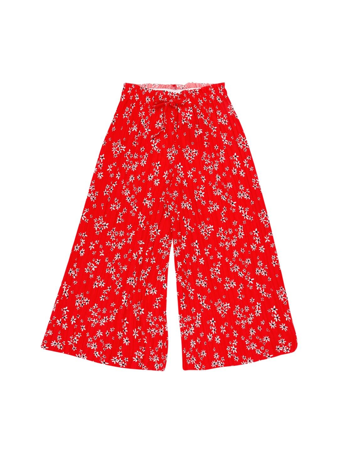

Pantaloons Junior Girls Red Regular Fit Floral Print Culottes