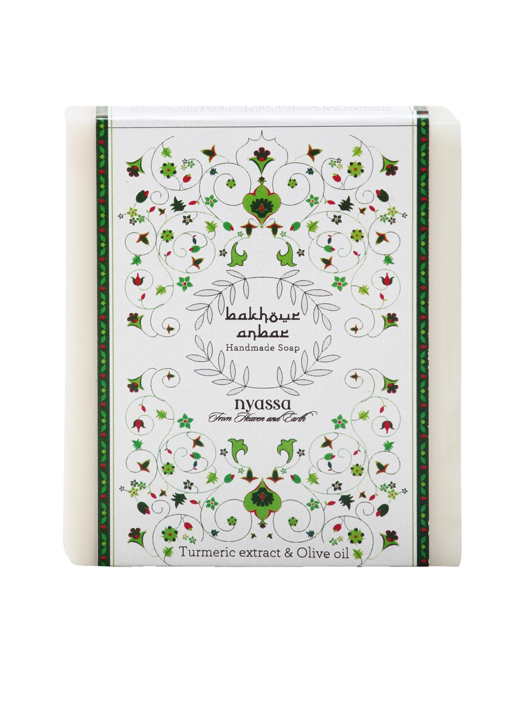 

Nyassa Unisex Bakhour Anbar Middle Eastern Handmade Soap 150 g, White