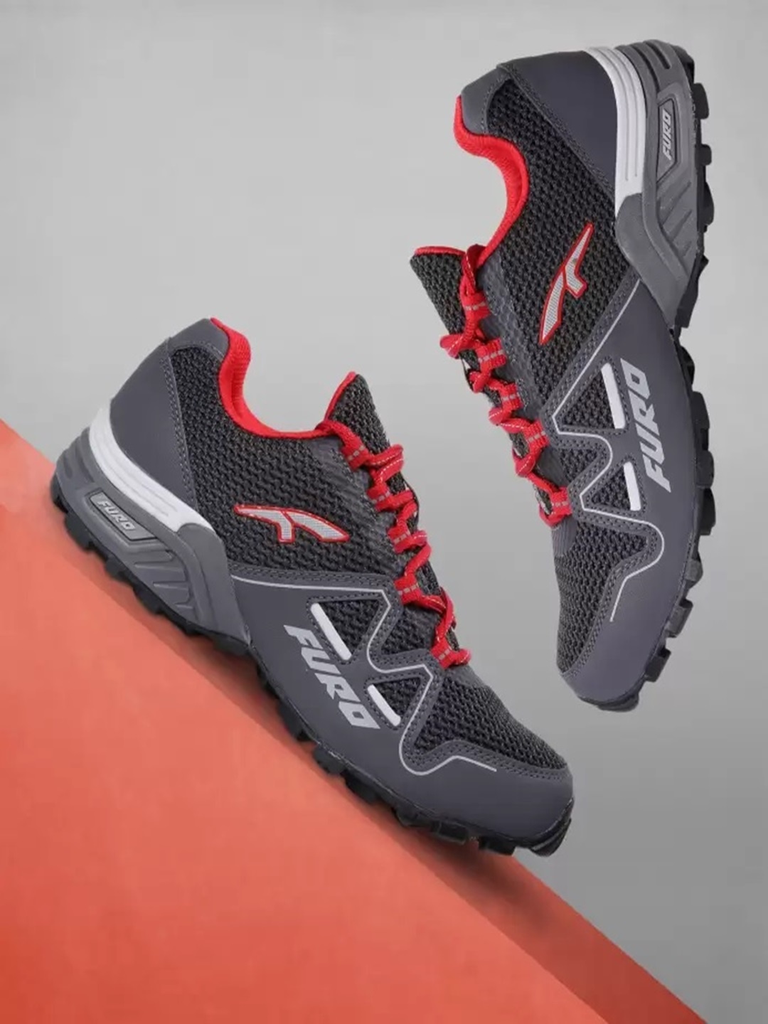 

FURO by Red Chief Men Grey Mesh Trekking Shoes