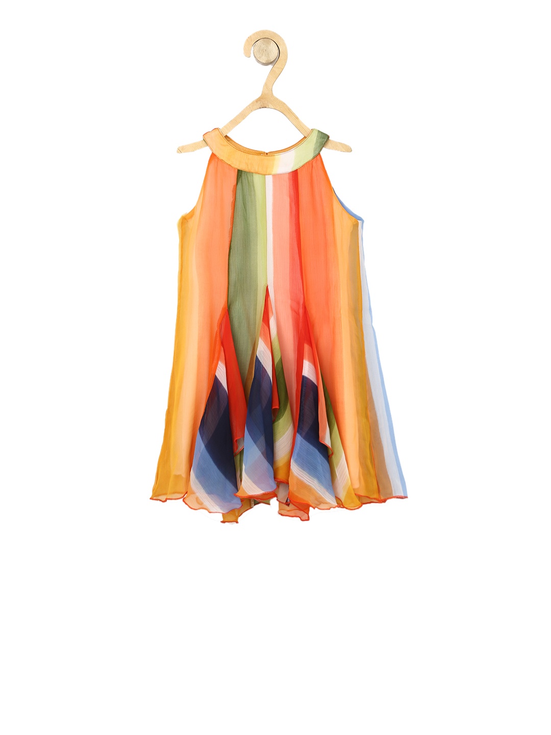 

StyleStone Girls Multicoloured Tie & Dye A-Line Dress, Multi