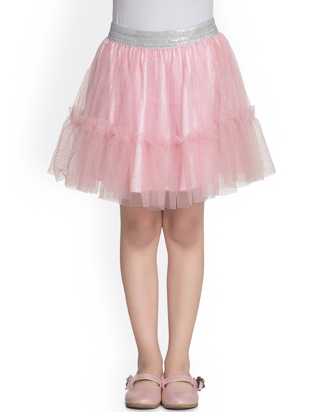

StyleStone Girls Pink Solid A-Line Skirt